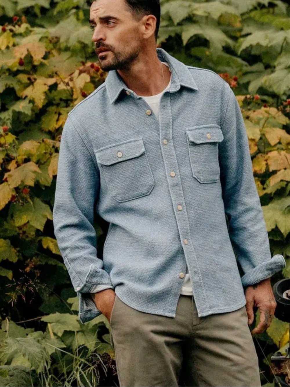 NEW💙Taylor Stitch The Division Shirt in washed Indigo $142 sold out online